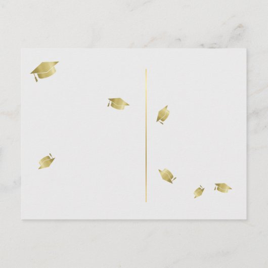 moderne uitnodiging tot afstudeerder (Achterkant)