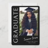 Moderne uitnodiging tot Afstuderen van foto's (Voorkant)