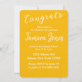 Moderne uitnodiging tot Afstuderen van foto's (Achterkant)