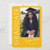 Moderne uitnodiging tot Afstuderen van foto's (Voorkant)