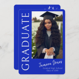 Moderne uitnodiging tot Afstuderen van foto's