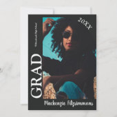 Moderne uitnodiging tot Afstuderen van foto's (Voorkant)