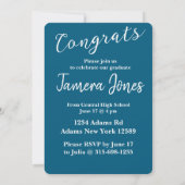 Moderne uitnodiging tot Afstuderen van foto's (Achterkant)