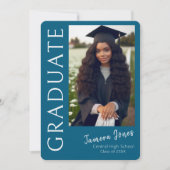 Moderne uitnodiging tot Afstuderen van foto's (Voorkant)