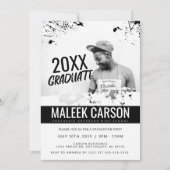 Moderne uitnodiging tot Afstuderen | Vet Afstudeer (Voorkant)