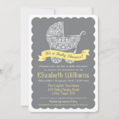 Moderne uitnodiging tot Baby shower (Voorkant)