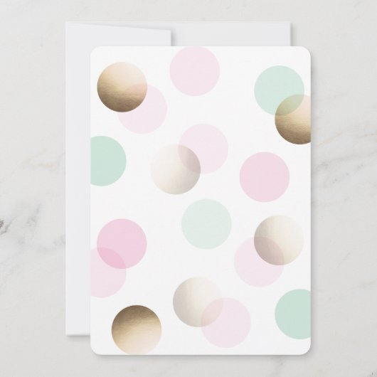 Moderne uitnodiging tot Baby shower (Achterkant)