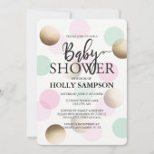 Moderne uitnodiging tot Baby shower (Voorkant)