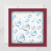 Moderne uitnodiging tot Baby shower (Achterkant)