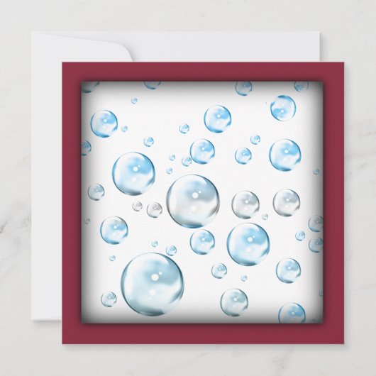 Moderne uitnodiging tot Baby shower (Achterkant)