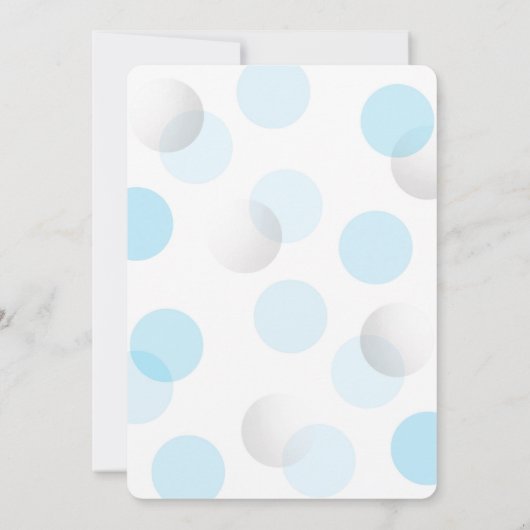 Moderne uitnodiging tot Baby shower (Achterkant)