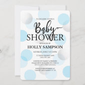 Moderne uitnodiging tot Baby shower (Voorkant)