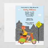 Moderne uitnodiging tot Baby shower (Voorkant / Achterkant)