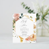 Moderne uitnodiging tot Baby shower | Sutton Flyer (Staand voorkant)