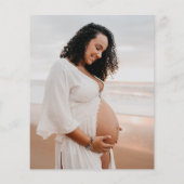 Moderne uitnodiging tot Baby shower voor fotobudge (Achterkant)