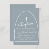 Moderne uitnodiging tot Baby van baptisme (Voorkant / Achterkant)