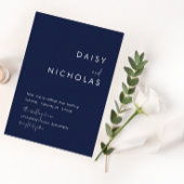 Moderne uitnodiging tot een minimalistisch huwelij