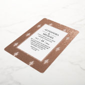 Moderne uitnodiging tot Folie voor Elegant Art Dec (Gedraaid)