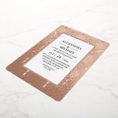 Moderne uitnodiging tot Folie voor Elegant Art Dec (Gedraaid)