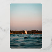 Moderne uitnodiging tot Folie voor zeeverbindingen (Achterkant)