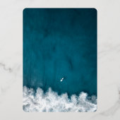 Moderne uitnodiging tot Folie voor zeeverbindingen (Achterkant)