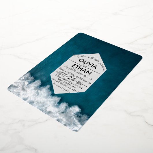 Moderne uitnodiging tot Folie voor zeeverbindingen (Gedraaid)