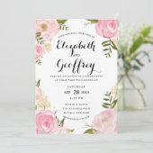 Moderne  uitnodiging tot het huwelijk (Staand voorkant)