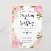 Moderne  uitnodiging tot het huwelijk (Voorkant / Achterkant)