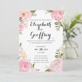 Moderne  uitnodiging tot het huwelijk (Staand voorkant)