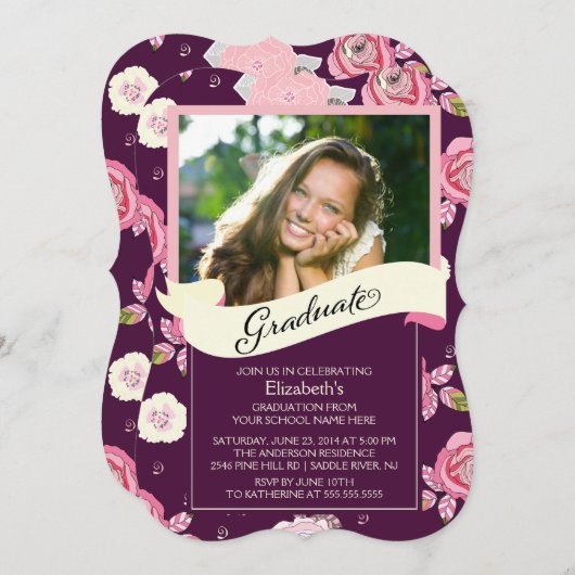 Moderne uitnodiging tot het indienen van Afstuder (Voorkant / Achterkant)