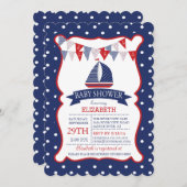 Moderne uitnodiging tot het indienen van Baby show (Voorkant / Achterkant)