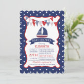 Moderne uitnodiging tot het indienen van Baby show (Staand voorkant)