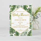 Moderne uitnodiging tot het indienen van Baby show (Staand voorkant)