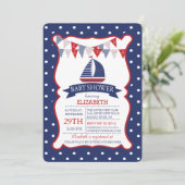 Moderne uitnodiging tot het indienen van Baby show (Staand voorkant)