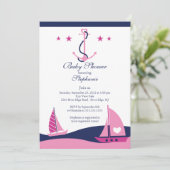 Moderne uitnodiging tot het indienen van Baby show (Staand voorkant)