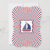 Moderne uitnodiging tot het indienen van Baby show (Achterkant)