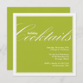 Moderne uitnodiging tot het indienen van een cockt (Voorkant / Achterkant)