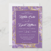 Moderne uitnodiging tot het indienen van gouden en (Voorkant)