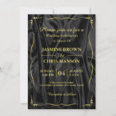 Moderne uitnodiging tot het indienen van zwarte en (Voorkant)