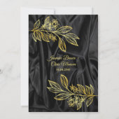 Moderne uitnodiging tot het indienen van zwarte en (Achterkant)