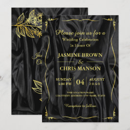 Moderne uitnodiging tot het indienen van zwarte en