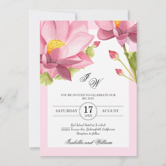 Moderne uitnodiging tot het uitzenden van een rond (Voorkant)