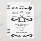 moderne uitnodiging tot uitzending van wedstrijde (Voorkant / Achterkant)