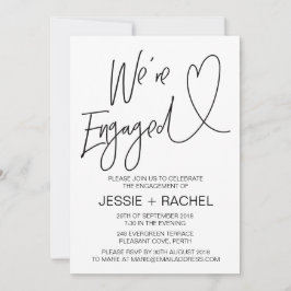 Moderne uitnodiging tot Verloving