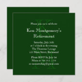 Moderne uitnodiging tot vervroegde uittreding (gro (Voorkant / Achterkant)