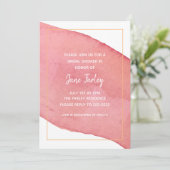 Moderne uitnodiging tot Waterverf (Staand voorkant)