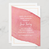 Moderne uitnodiging tot Waterverf (Voorkant / Achterkant)