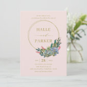 Moderne uitnodiging tot weddenschappen (Staand voorkant)