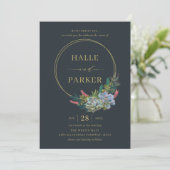 Moderne uitnodiging tot weddenschappen (Staand voorkant)