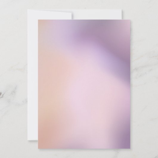 Moderne uitnodiging tot weddenschappen in metallis (Achterkant)